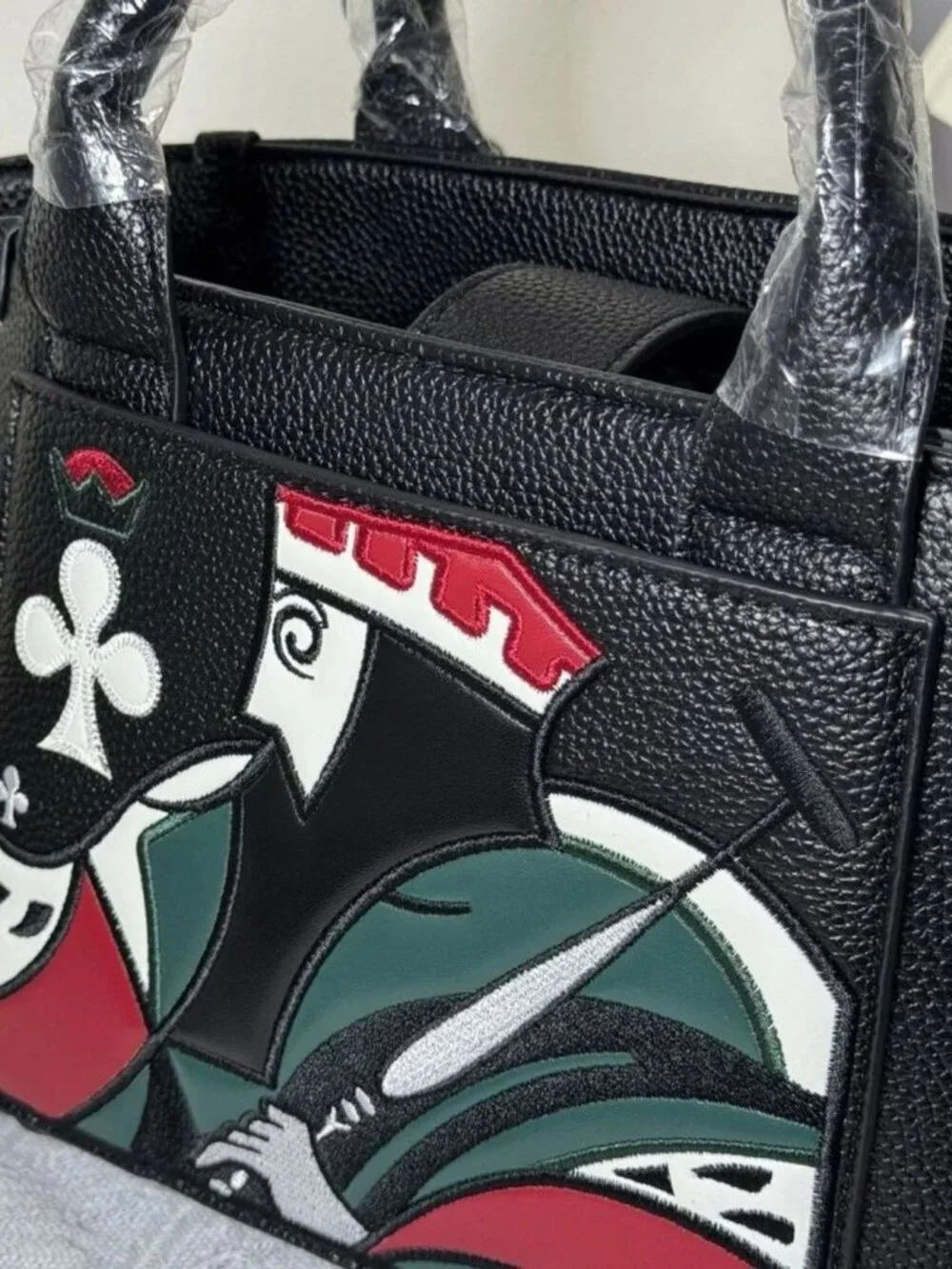 Malbon Golf Handbag 26 New Unisex Poker Pattern Tote Shoulder Bag